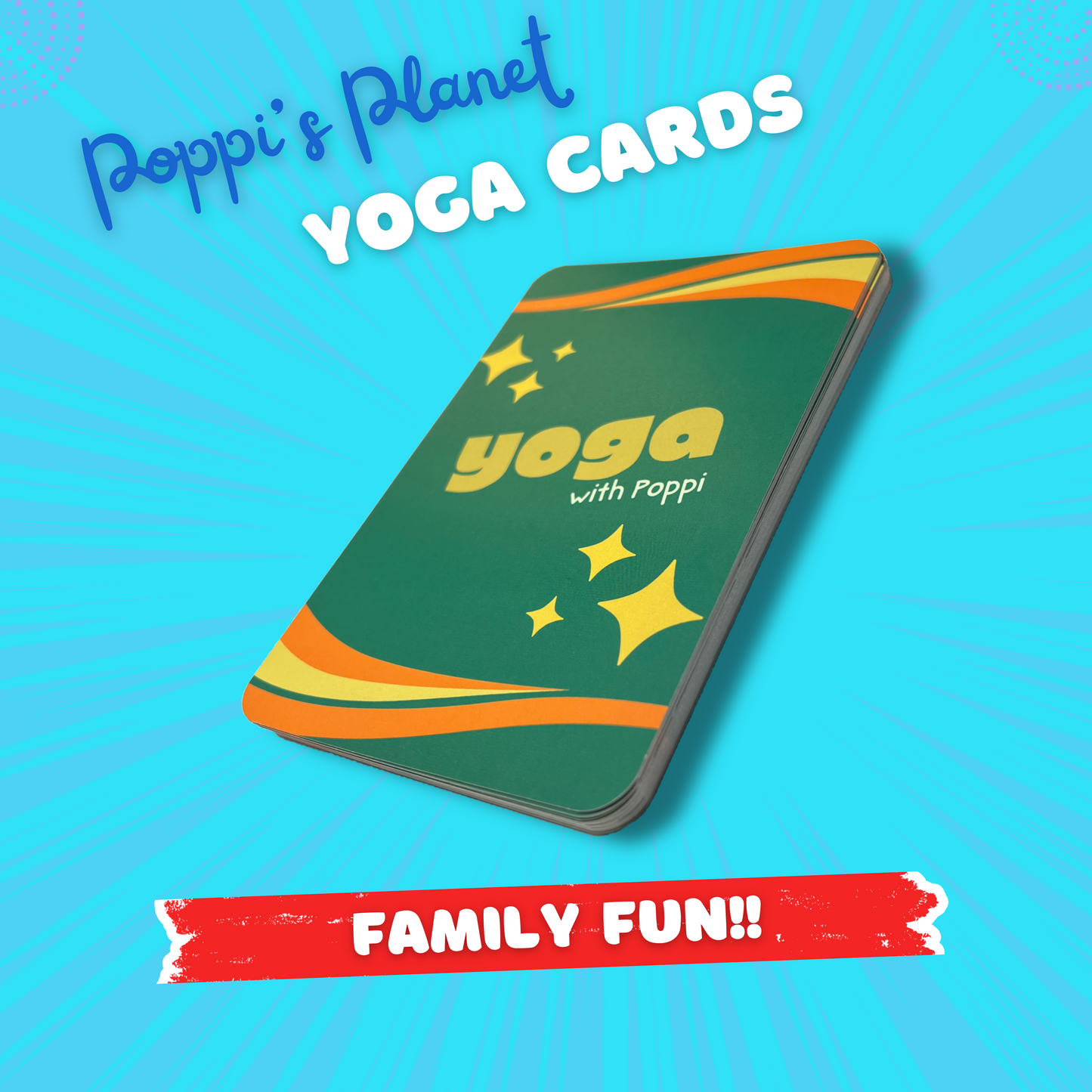 Poppi's Planet Kids and Adult Yoga Flash Cards